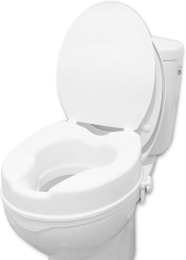 PEPE Mobility Elevador WC Adulto con Tapa, 10 cm de Altura, Alzador WC Ortopédico, Fácil Instalación y Seguro